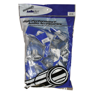 Audiopipe® - 17' 2-Channel Audio RCA Cables with Heavy Duty Flexible PVC Jacket & Gold Plated Connectors
