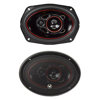 Audiopipe® - 6" x 9" 3-Way 400W 4 Ohm Coaxial Speakers