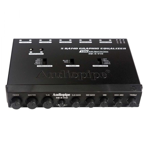 Audiopipe® - 5-Band Graphic Audio Equalizer with Subwoofer Control