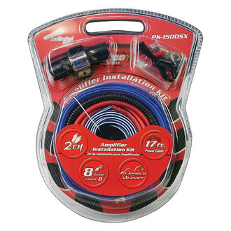 Audiopipe® - PK Series 8 AWG Amplifier Wiring Kit for 1500W Power Systems