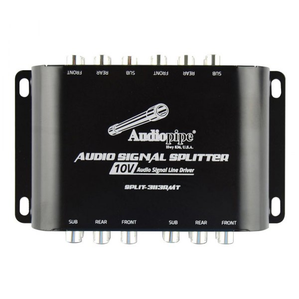 Audiopipe® - 6-Channel Signal Line Driver with Remote Bass Knob