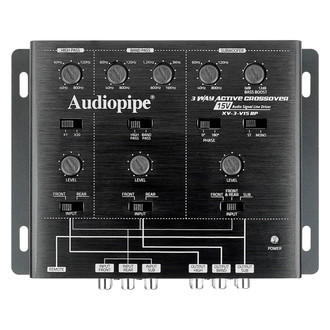 Audiopipe® - 3-Way Active Crossover With Bandpass Filter