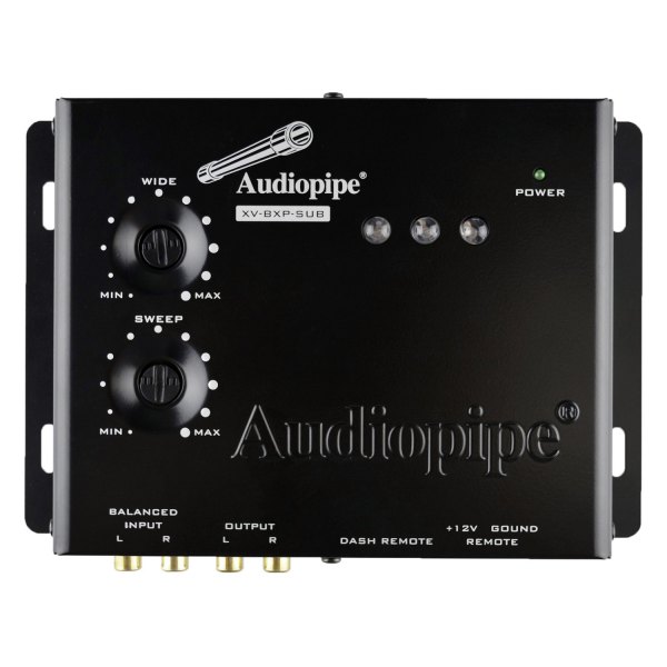Audiopipe® - Digital Bass Driver with Remote Bass Knob