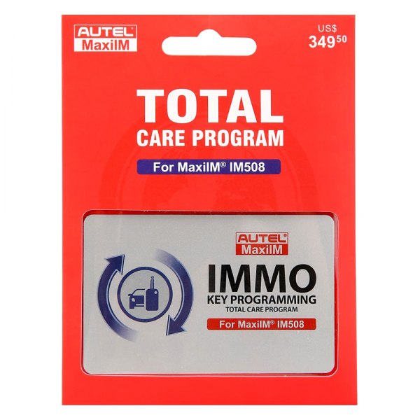 Autel® - Total Care Program Card for the IM508 Extends Warranty and Software Subscription for One Year