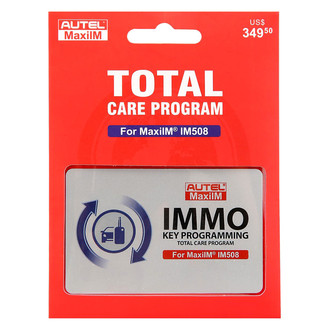 Autel® - Total Care Program Card for the IM508 Extends Warranty and Software Subscription for One Year