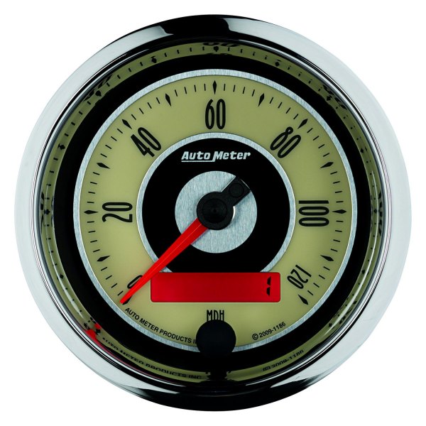 Auto Meter® - Cruiser Series 3-3/8" Speedometer Gauge, 0-120 MPH