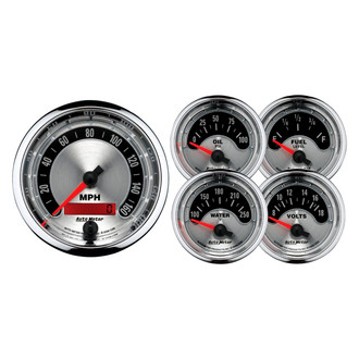 Auto Meter® - American Muscle Series 5-Piece Kit