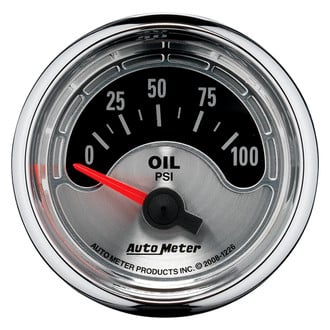 Auto Meter® 1226 - American Muscle Series 2-1/16" Oil Pressure Gauge, 0-100 PSI