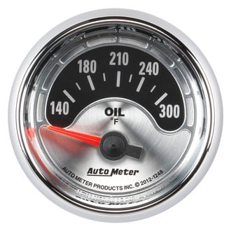Auto Meter® 1248 - American Muscle Series 2-1/16" Oil Temperature Gauge, 140-300 F