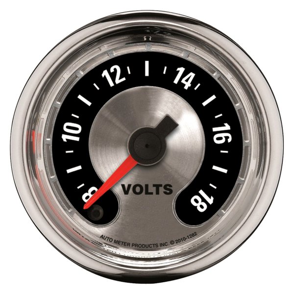 Auto Meter® - American Muscle Series 2-1/16" Voltmeter Gauge, 8-18V