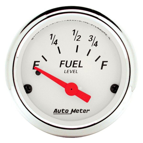 Auto Meter® - Arctic White Series 2-1/16" Fuel Level Gauge