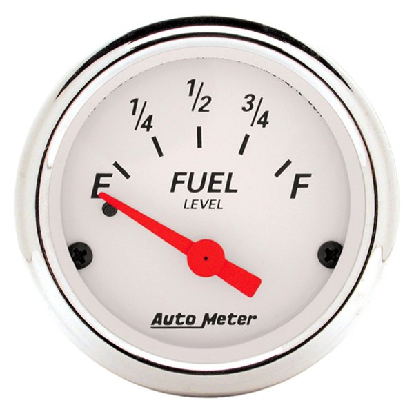 Auto Meter® - Arctic White Series 2-1/16" Fuel Level Gauge