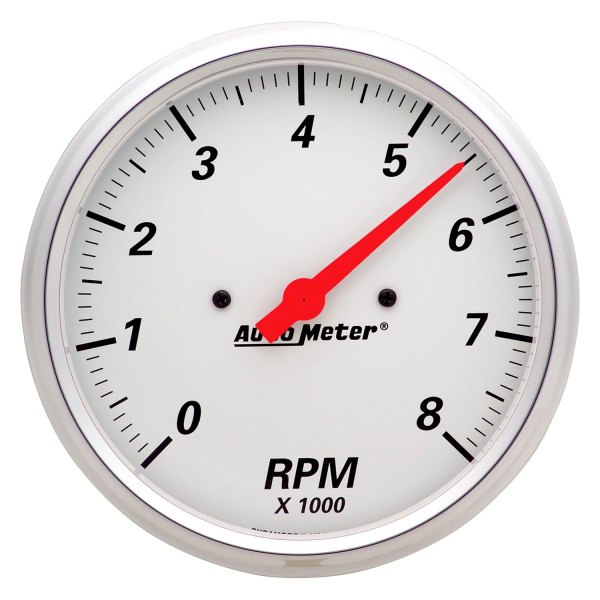 Auto Meter® - Arctic White Series 5" In-Dash Tachometer Gauge, 0-8,000 RPM