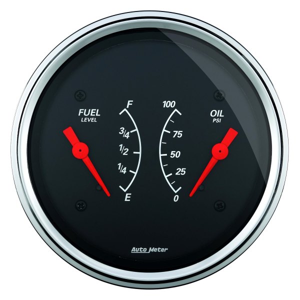 Auto Meter® - Designer Black Series 3-3/8" Dual Gauge