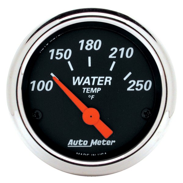 Auto Meter® - Designer Black Series 2-1/16" Water Temperature Gauge, 100-250 F