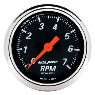 Auto Meter® - Designer Black Series In-Dash Tachometer Gauges