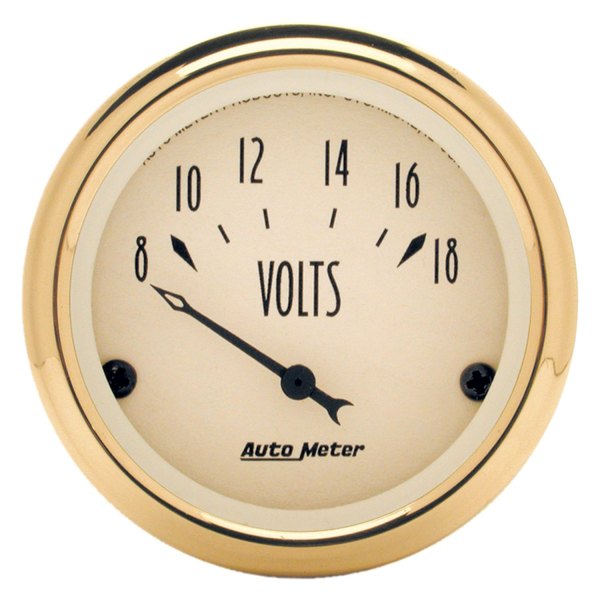 Auto Meter® - Golden Oldies Series 2-1/16" Voltmeter Gauge, 8-18V
