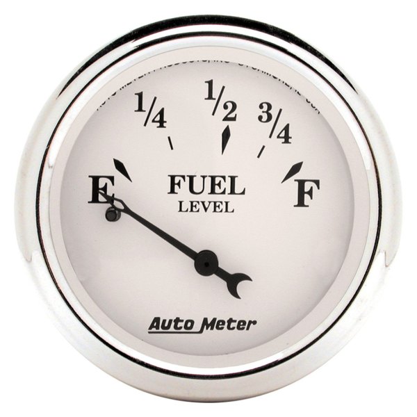 Auto Meter® - Old Tyme White Series 2-1/16" Fuel Level Gauge