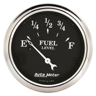 Auto Meter® 1717 - Old Tyme Black Series 2-1/16" Fuel Level Gauge