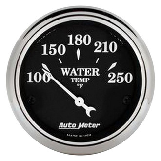 Auto Meter® 1737 - Old Tyme Black Series 2-1/16" Water Temperature Gauge, 100-250 F
