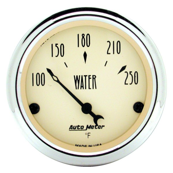 Auto Meter® - Antique Beige Series 2-1/16" Water Temperature Gauge, 100-250 F