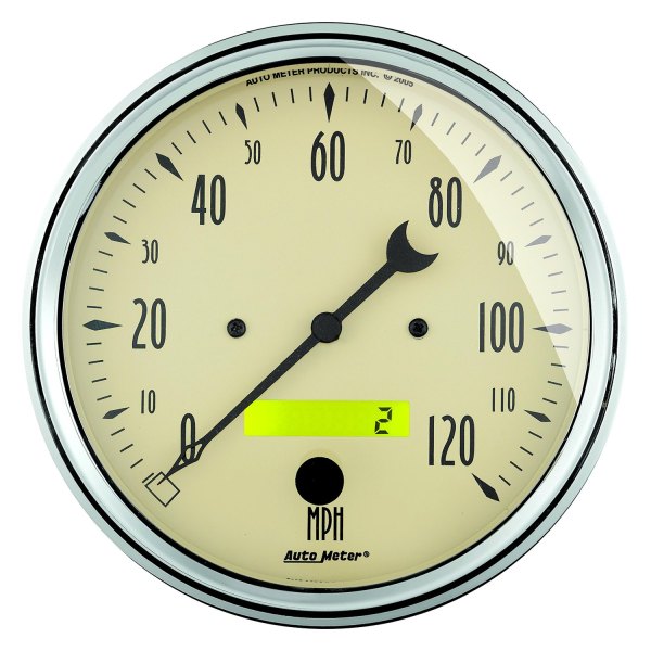 Auto Meter® - Antique Beige Series 5" Speedometer Gauge, 0-120 MPH
