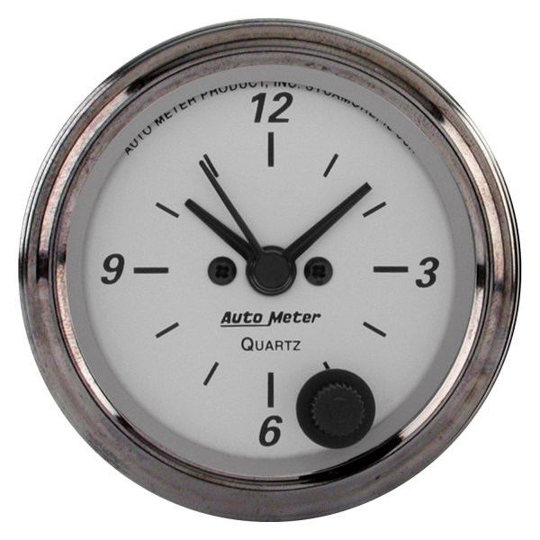 Auto Meter® - American Platinum Series 2-1/16" Clock Gauge, 12 Hour