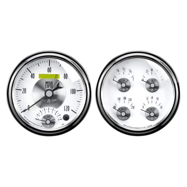 Auto Meter® - Prestige Pearl Series 5" Quad and Tachometer/Speedometer Gauge