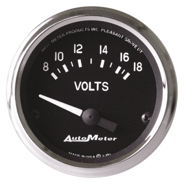 Auto Meter® - Cobra Series 2-1/16" Voltmeter Gauge, 8-18V