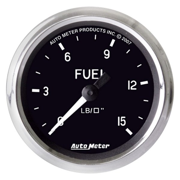 Auto Meter® - Cobra Series 2-1/16" Fuel Pressure Gauge, 0-15 PSI