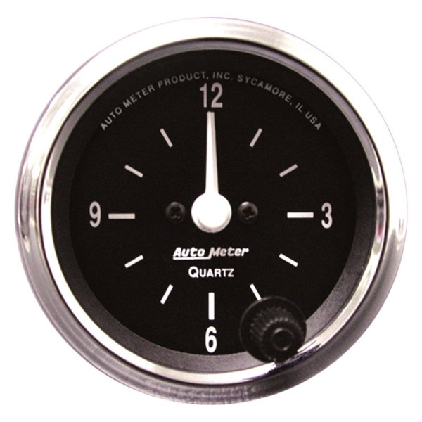 Auto Meter® - Cobra Series 2-1/16" Clock Gauge, 12 Hour