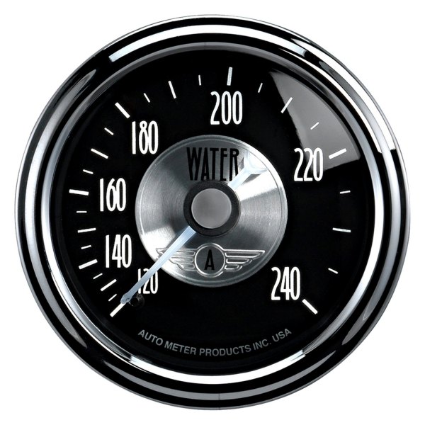 Auto Meter® - Prestige Black Diamond Series 2-1/16" Water Temperature Gauge, 120-240 F