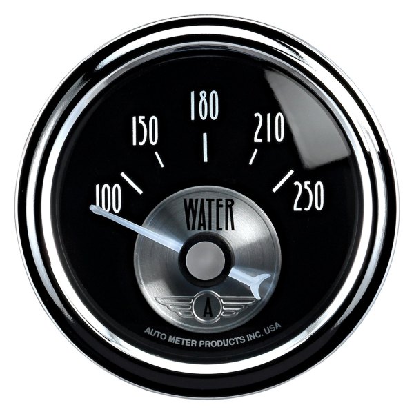 Auto Meter® - Prestige Black Diamond Series 2-1/16" Water Temperature Gauge, 100-250 F
