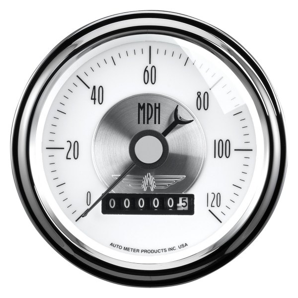 Auto Meter® - Prestige Pearl Series 3-3/8" Speedometer Gauge, 0-120 MPH