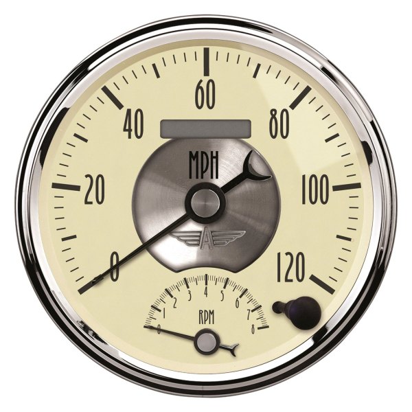 Auto Meter® - Prestige Antique Ivory Series 5" Tachometer/Speedometer Combo Gauge