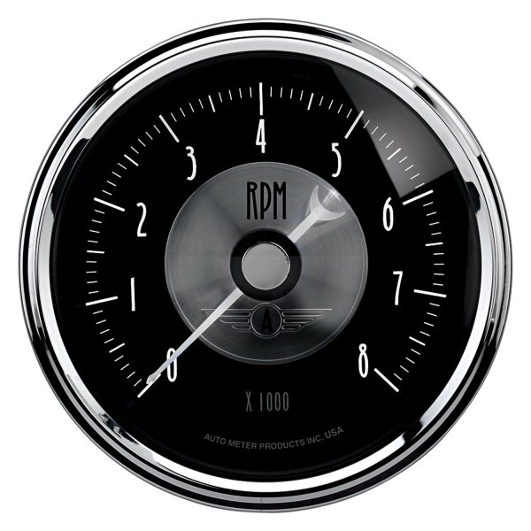 Auto Meter® - Prestige Black Diamond Series 3-3/8" In-Dash Tachometer Gauge, 0-8,000 RPM