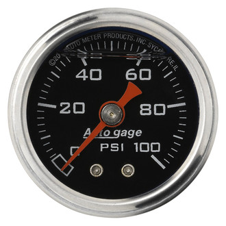 Auto Meter® - Auto Gage Series 1-1/2" Pressure Gauge, 0-100 PSI