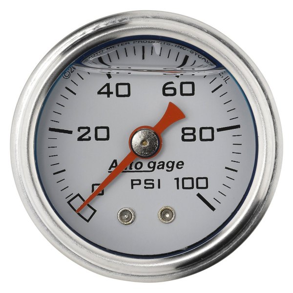 Auto Meter® - Auto Gage Series 1-1/2" Pressure Gauge, 0-100 PSI