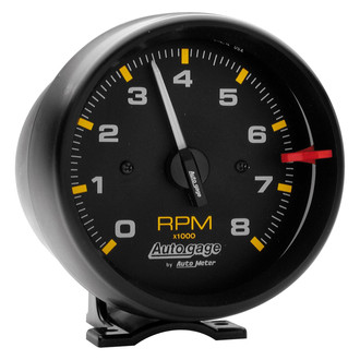 Auto Meter® - Auto Gage Series 3-3/4" Pedestal Tachometer Gauge, 0-8,000 RPM