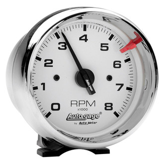 Auto Meter® - Auto Gage Series 3-3/4" Pedestal Tachometer Gauge, 0-8,000 RPM
