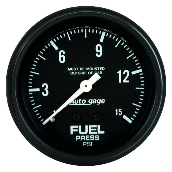Auto Meter® - Auto Gage Series 2-5/8" Fuel Pressure Gauge, 0-15 PSI