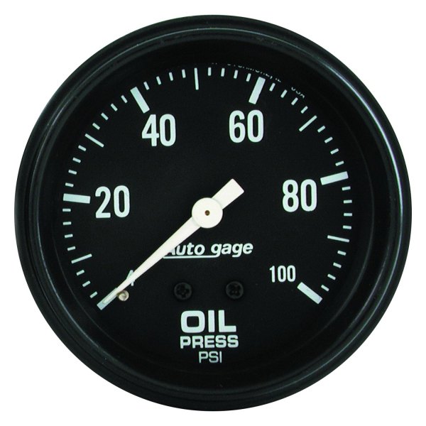 Auto Meter® - Auto Gage Series 2-5/8" Oil Pressure Gauge, 0-100 PSI