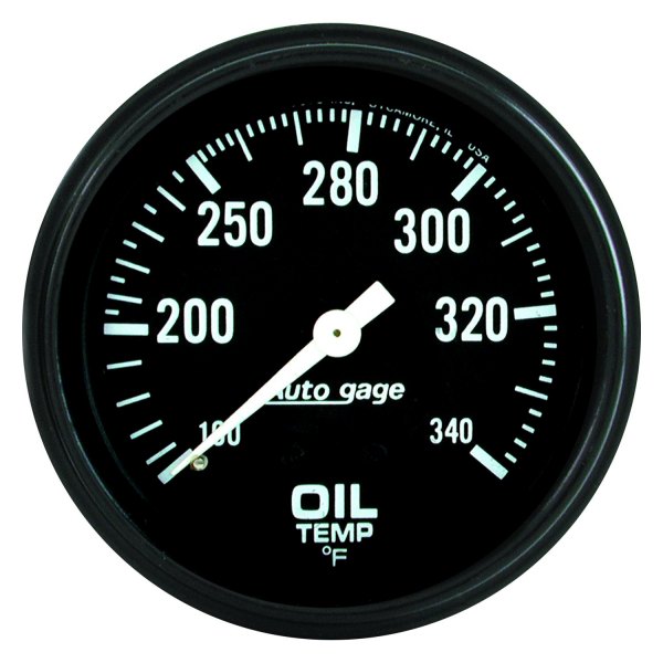Auto Meter® - Auto Gage Series 2-5/8" Oil Temperature Gauge, 100-340 F
