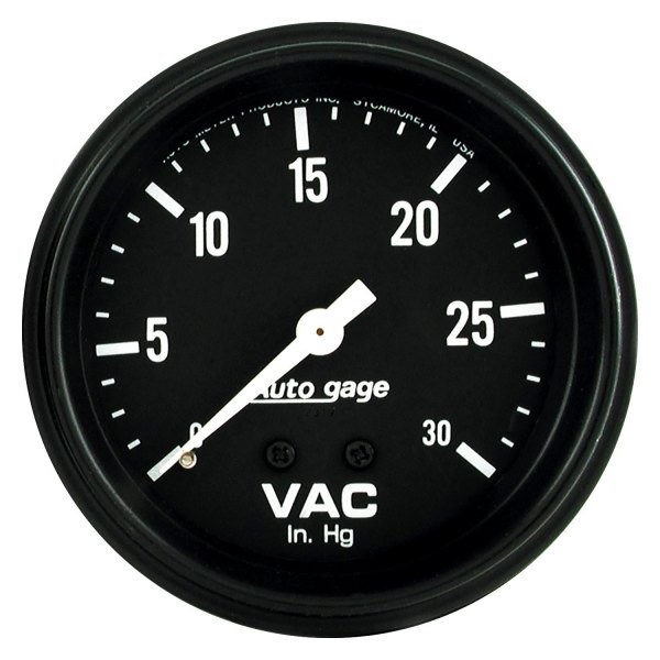 Auto Meter® - Auto Gage Series 2-5/8" Vacuum Gauge, 0-30 In Hg