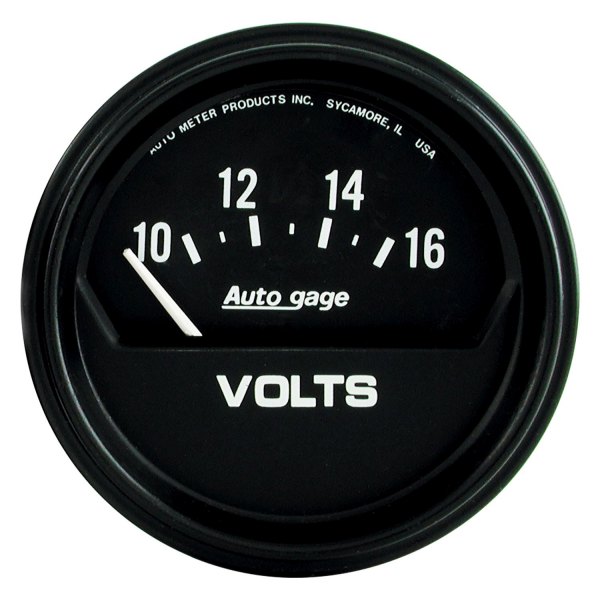 Auto Meter® - Auto Gage Series 2-5/8" Voltmeter Gauge, 10-16V