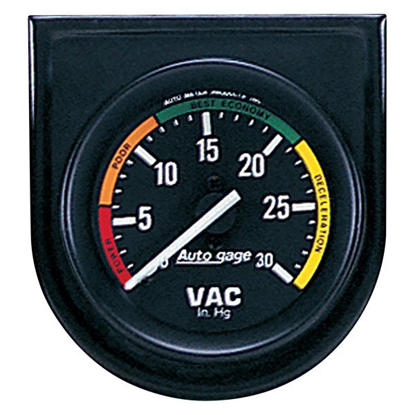 Auto Meter® - Auto Gage Series 2-1/16" Gauge Console Kit, 0-30 In Hg