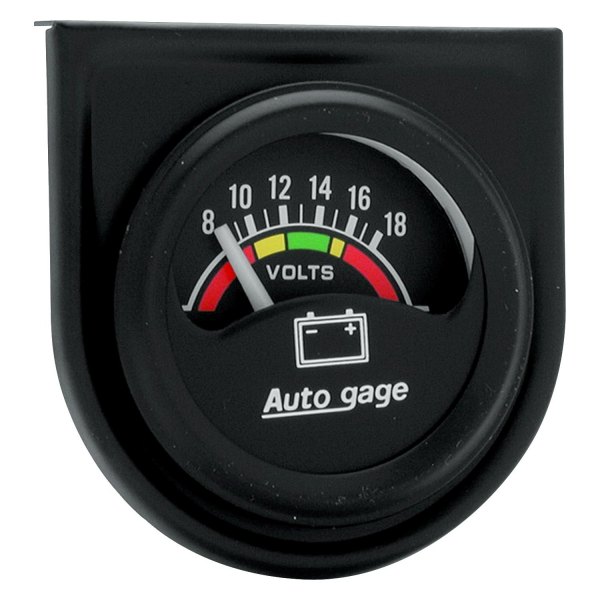 Auto Meter® - Auto Gage Series 1-1/2" Voltmeter Gauge, 8-18V