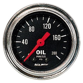Auto Meter® - Traditional Chrome Series Oil Pressure Gauges