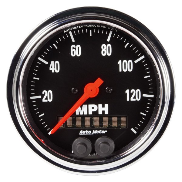 Auto Meter® - Traditional Chrome Series 3-3/8" GPS Speedometer Gauge, 0-140 MPH