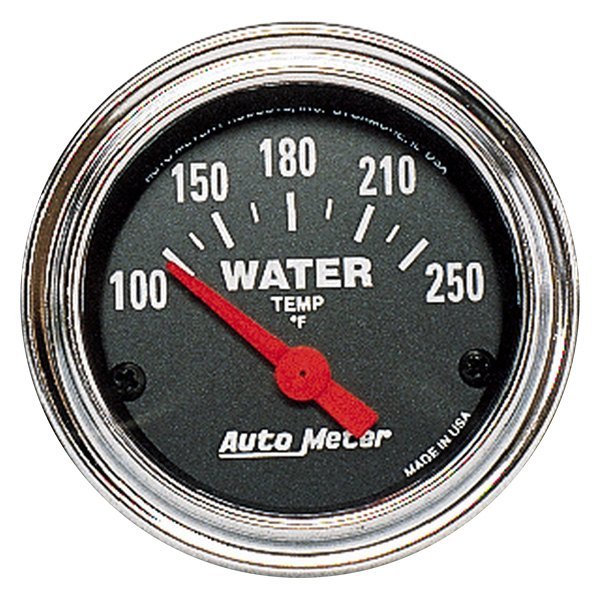 Auto Meter® - Traditional Chrome Series 2-1/16" Water Temperature Gauge, 100-250 F